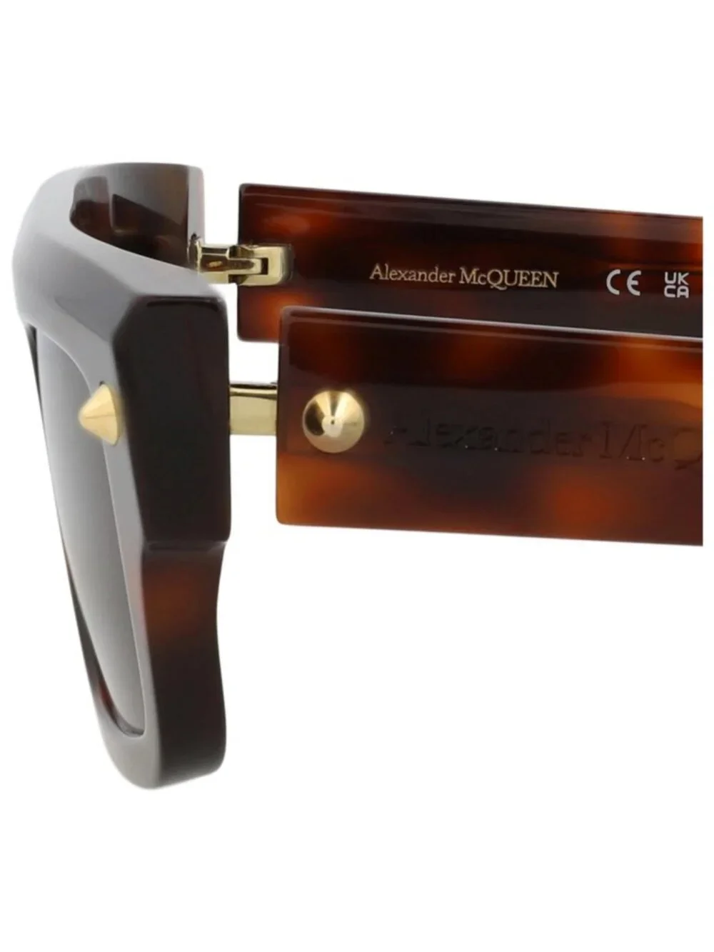 New Alexander McQueen Women's Sunglasses Square Rectangle Recycled Acetate Frame